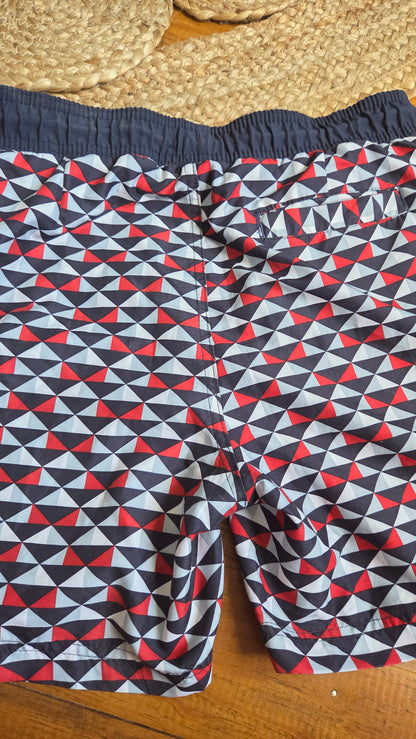 Maillot de bain homme motif géométrique