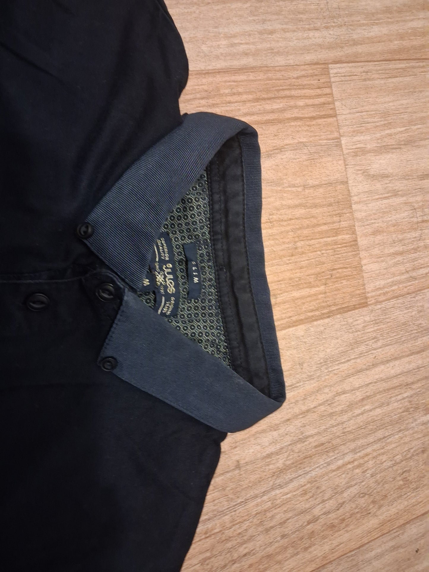 Polo bleu marine coupe slim taille m
