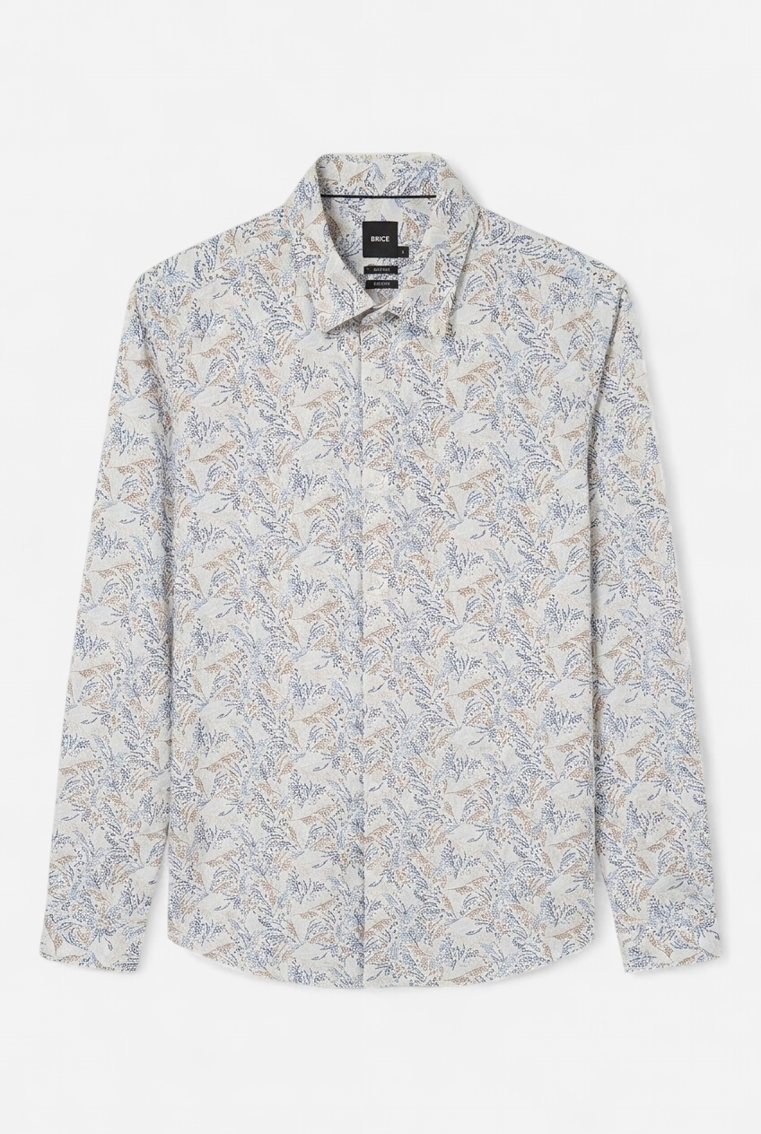 Chemise slim imprimé fleurs