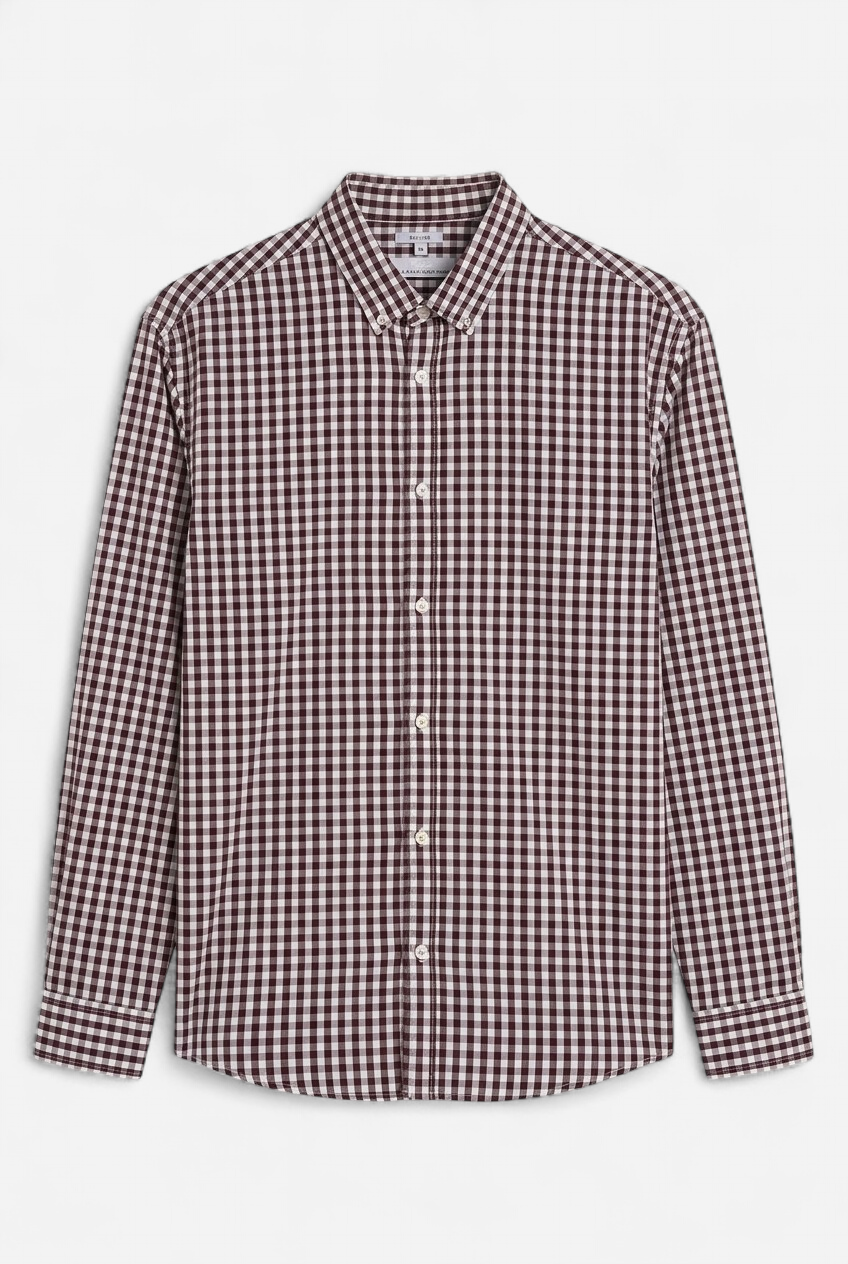 Chemise regular à carreaux