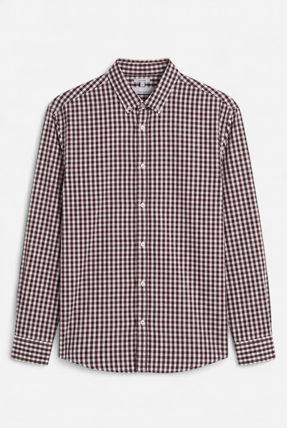 Chemise regular à carreaux