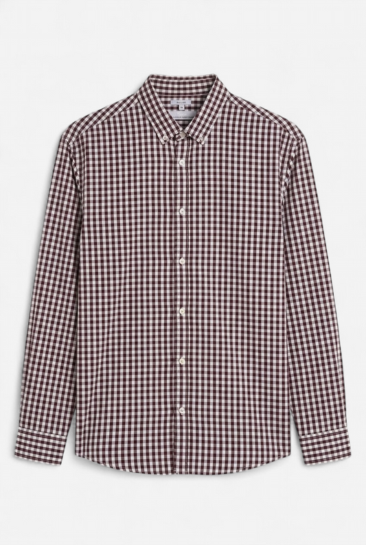 Chemise regular à carreaux