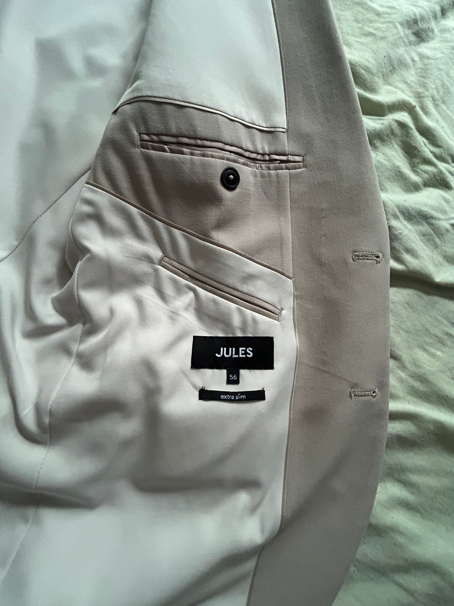 Veste smoking beige