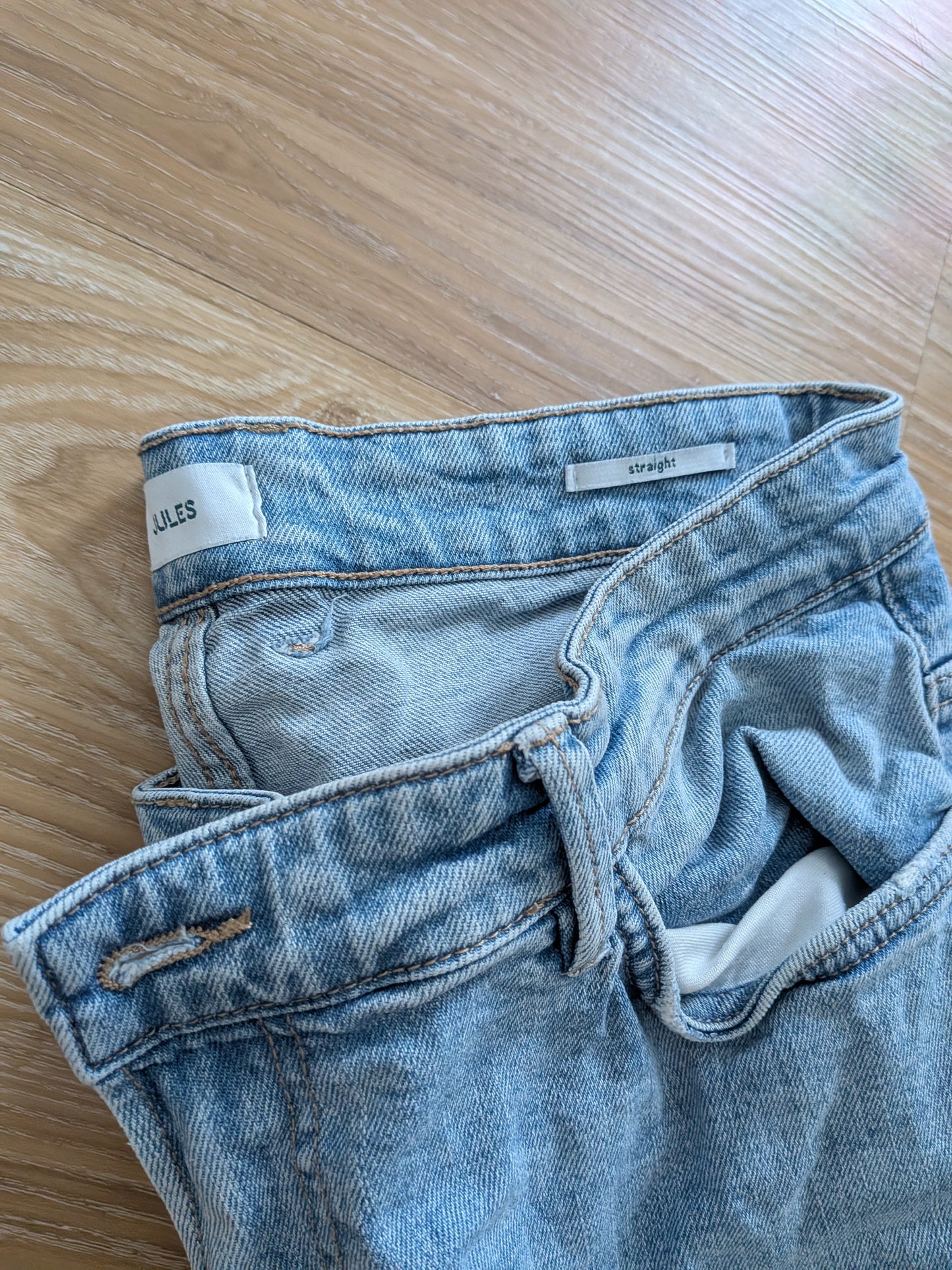 Jean coupe droite (straight) bleu - taille 42