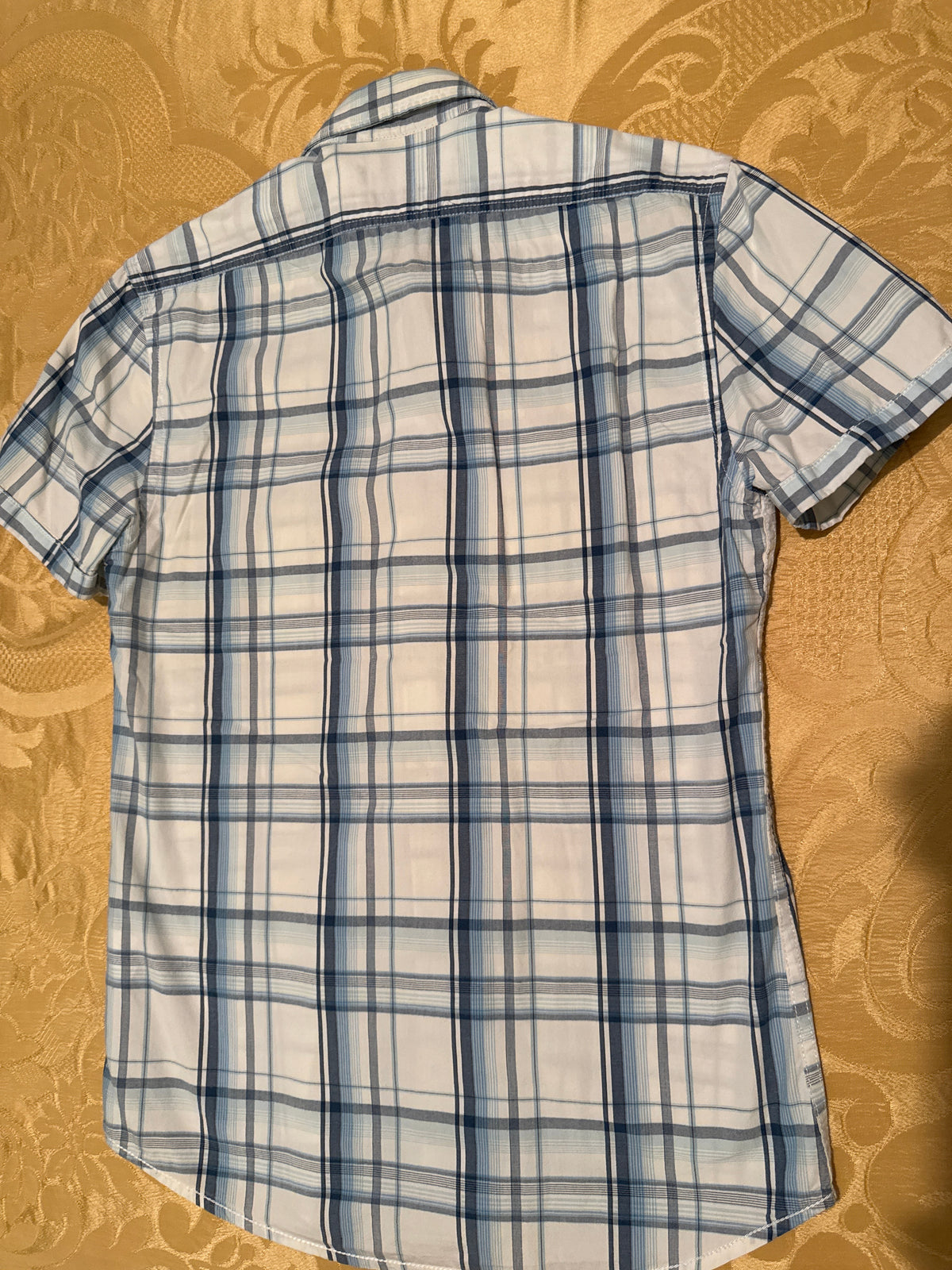Chemise manches courtes à carreaux
