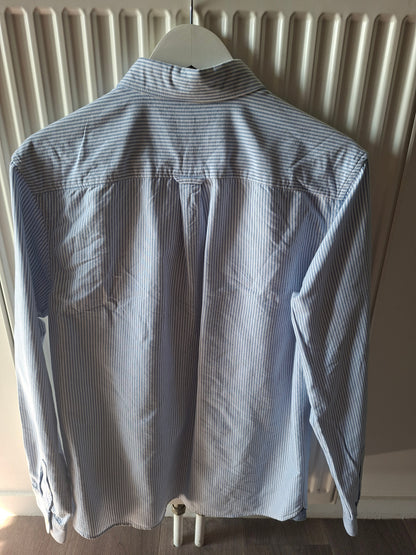 Chemise regular oxford à rayures coton