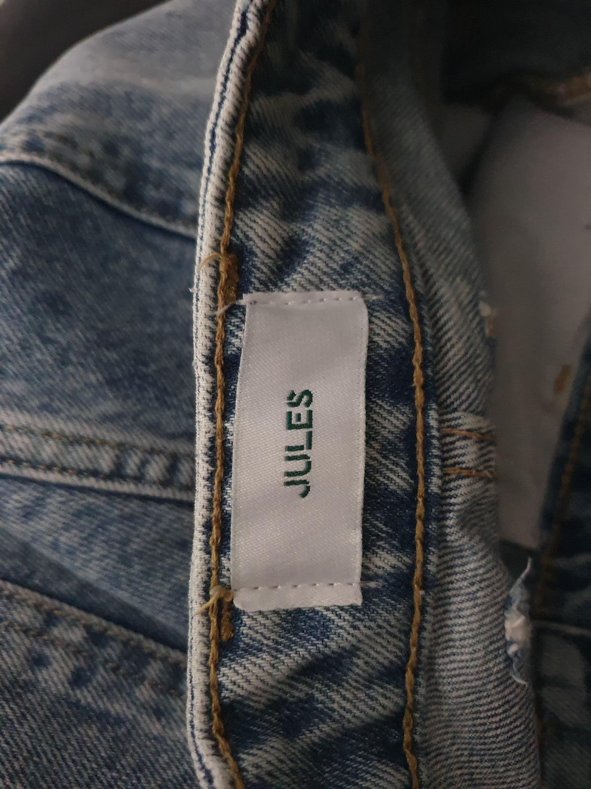 Jean baggy 100% coton - Bleu