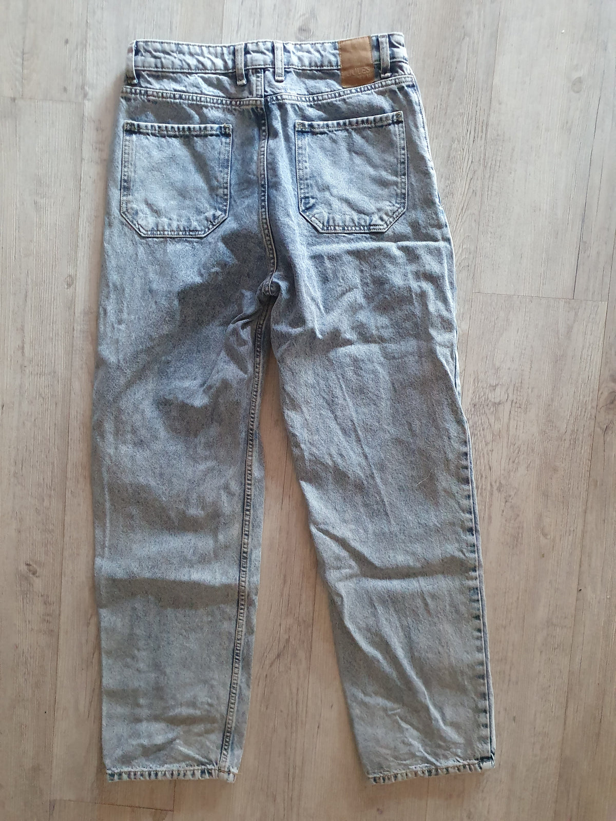 Jean baggy 100% coton - Bleu