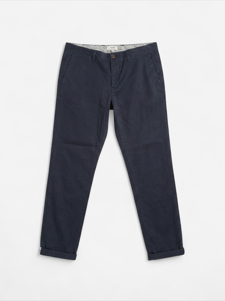 Pantalon chinois slim sasha taille 42 bleu marine w32 l30
