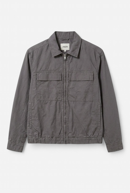 Blouson zippé léger Gris foncé taille S