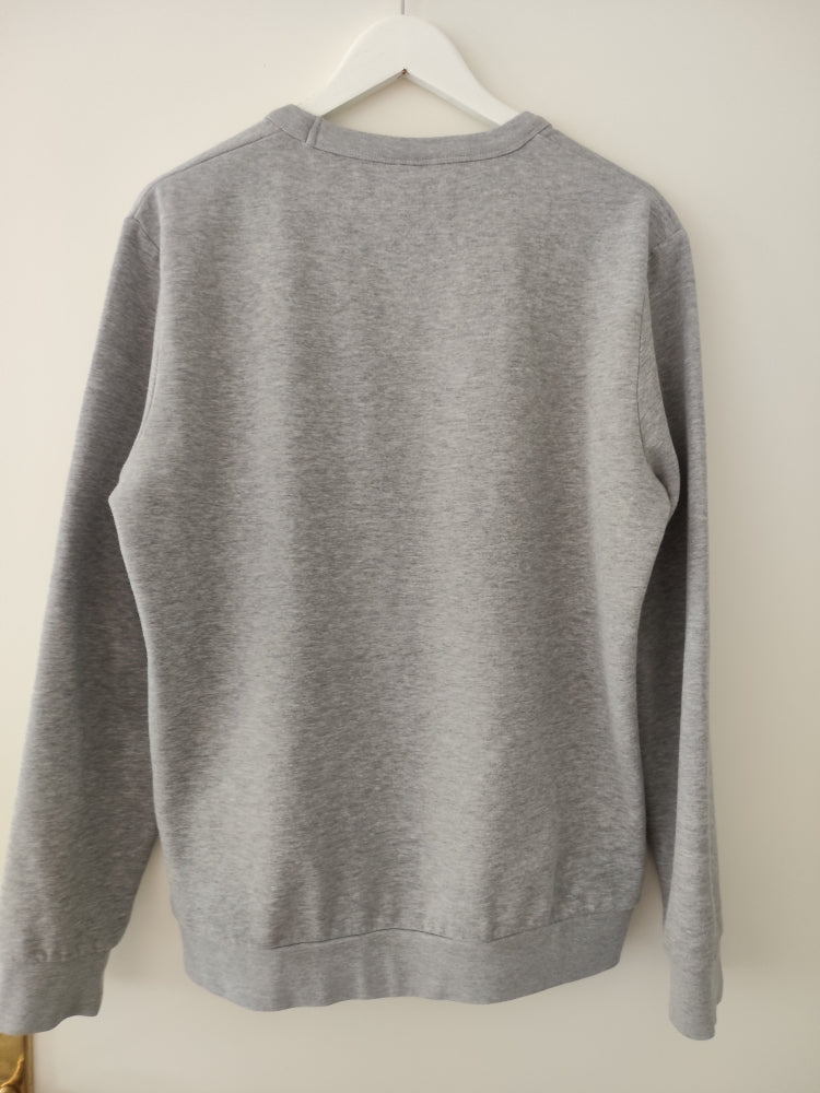 sweat molleton gris taille M