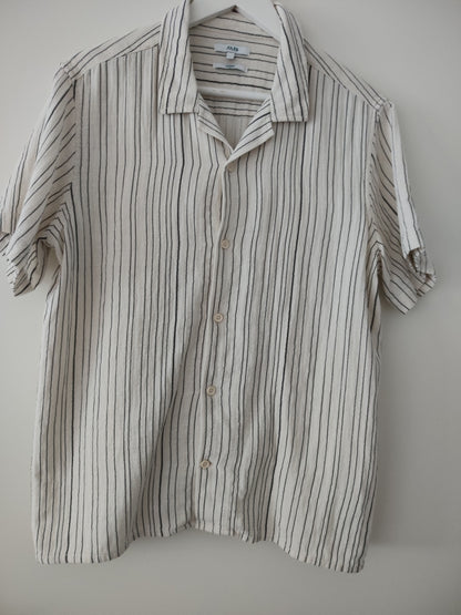 Chemise rayée manches courtes taille M