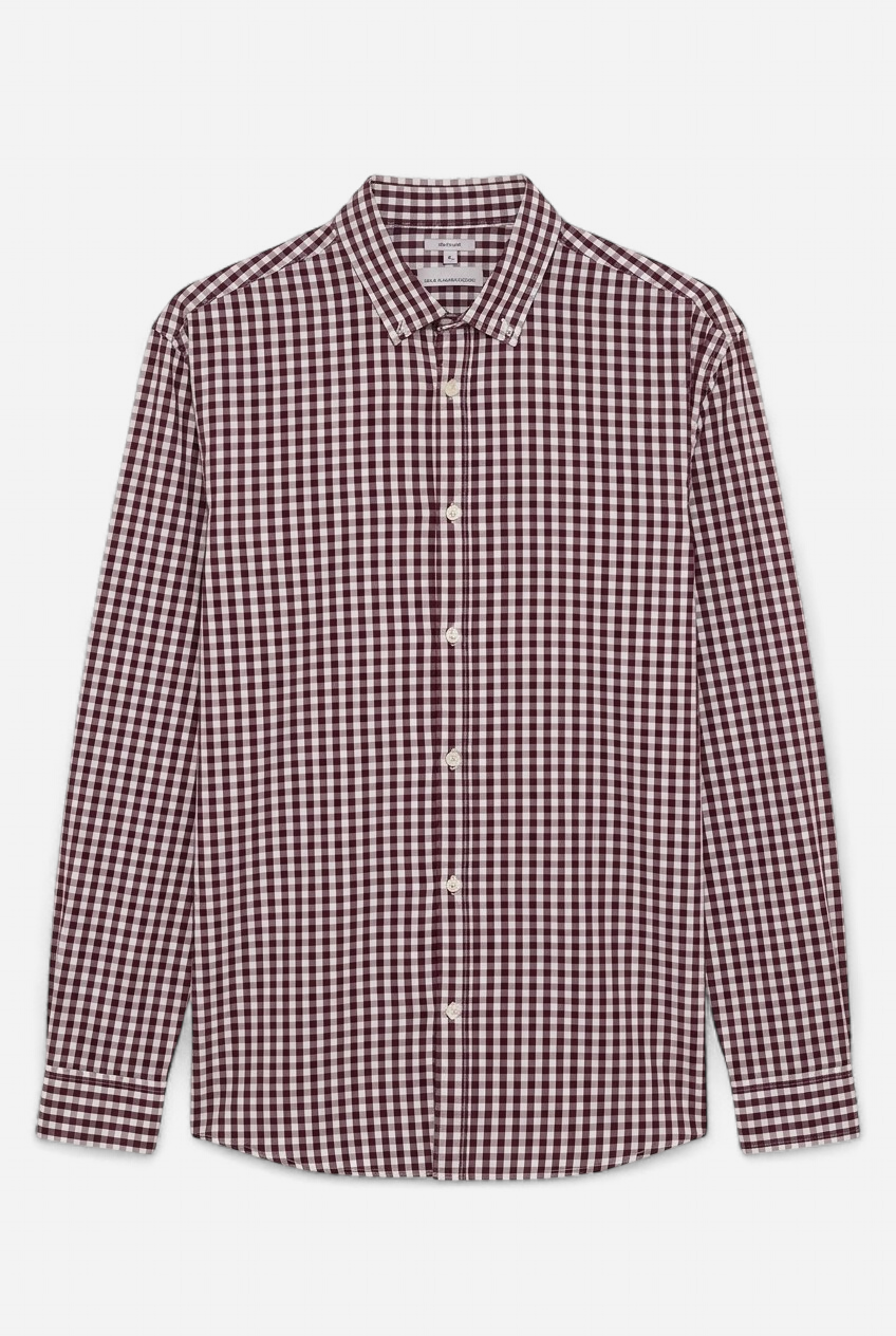 Chemise regular à carreaux