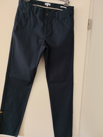 Pantalon chino straight taille 40 marine