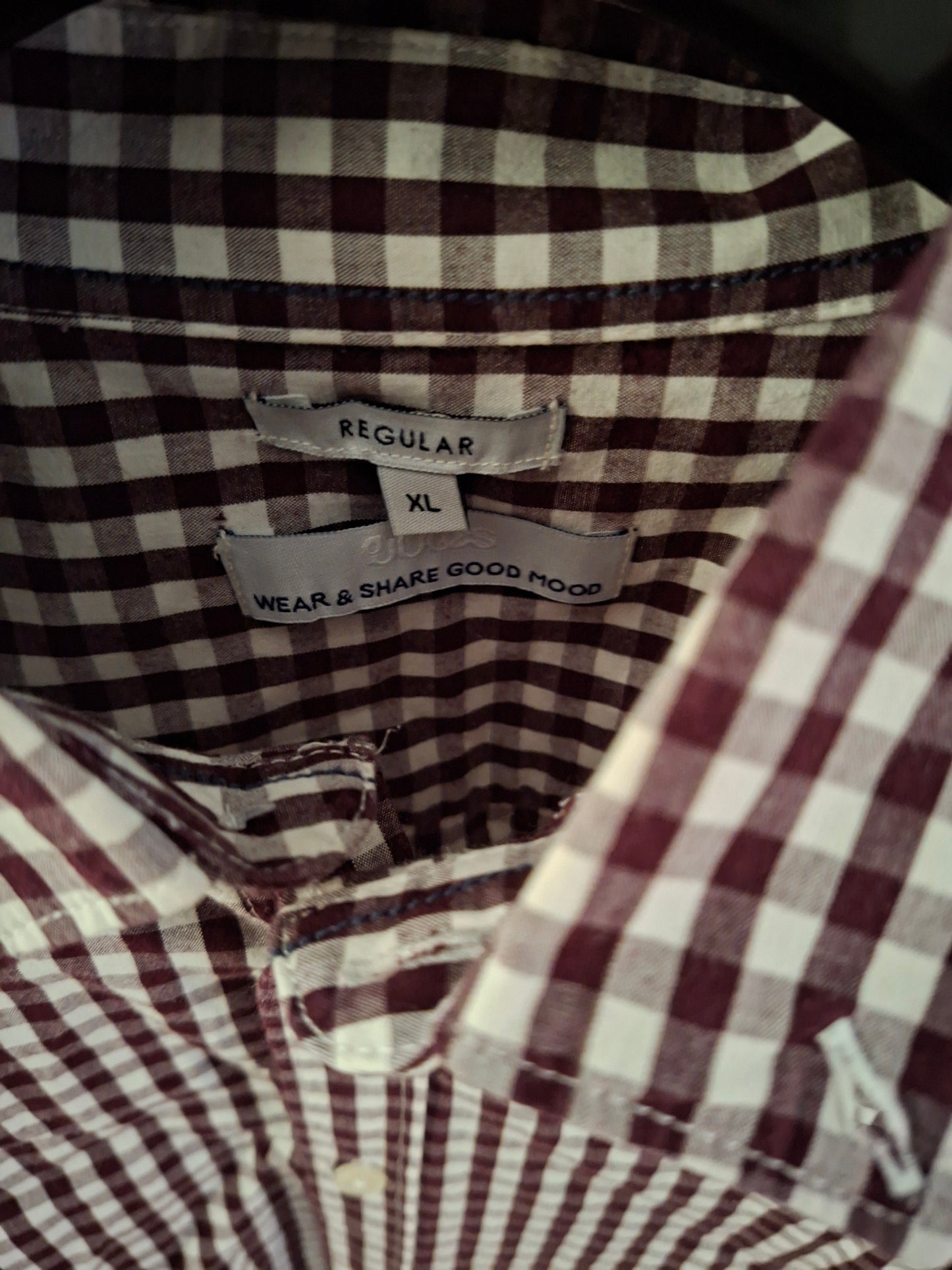 Chemise regular à carreaux