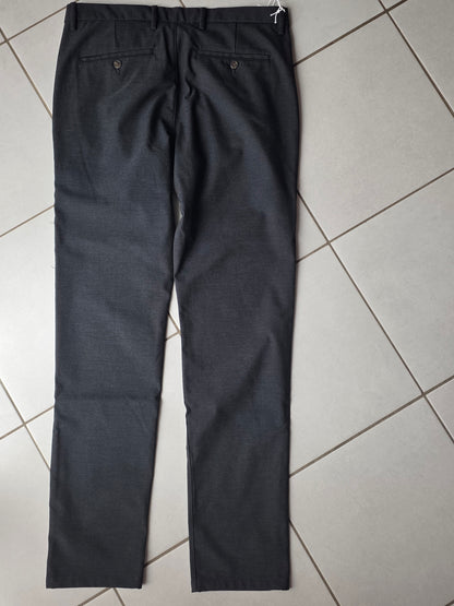 Pantalon chino slim fantaisie intérieur gratté