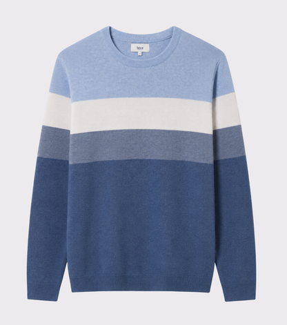 Pull col rond colorblock