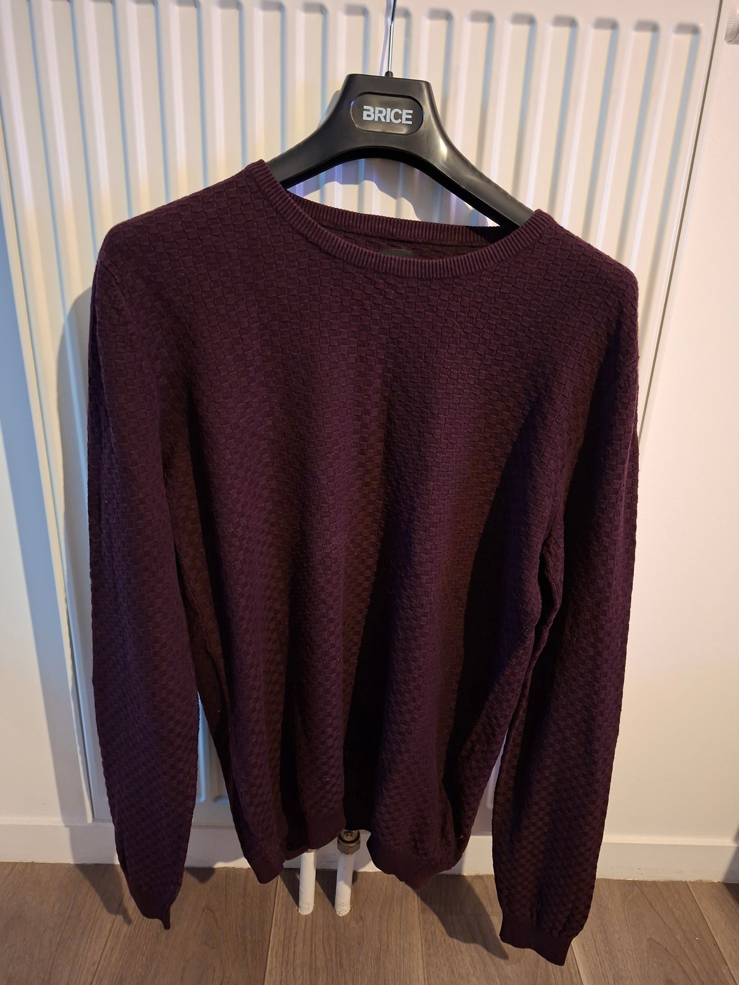 Pull rouge bordeau Brice taille M