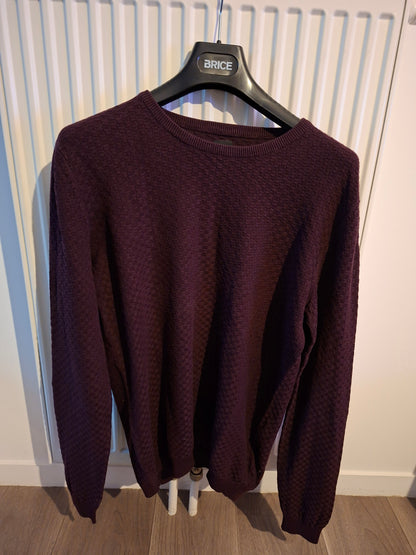 Pull rouge bordeau Brice taille M