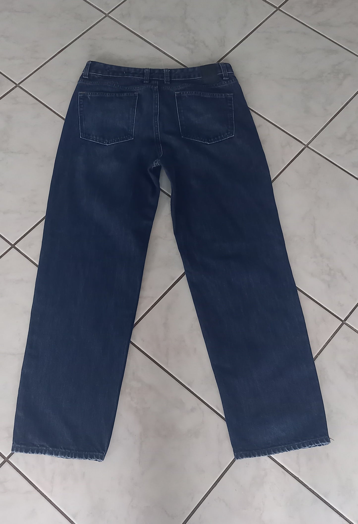 Jeans baggy bleu foncé  T40