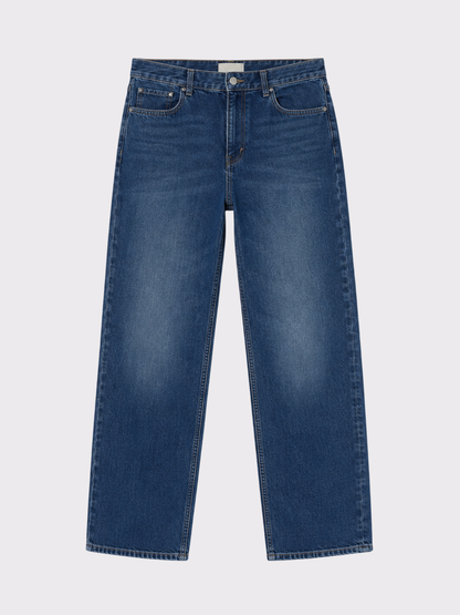 Jeans baggy bleu foncé  T40