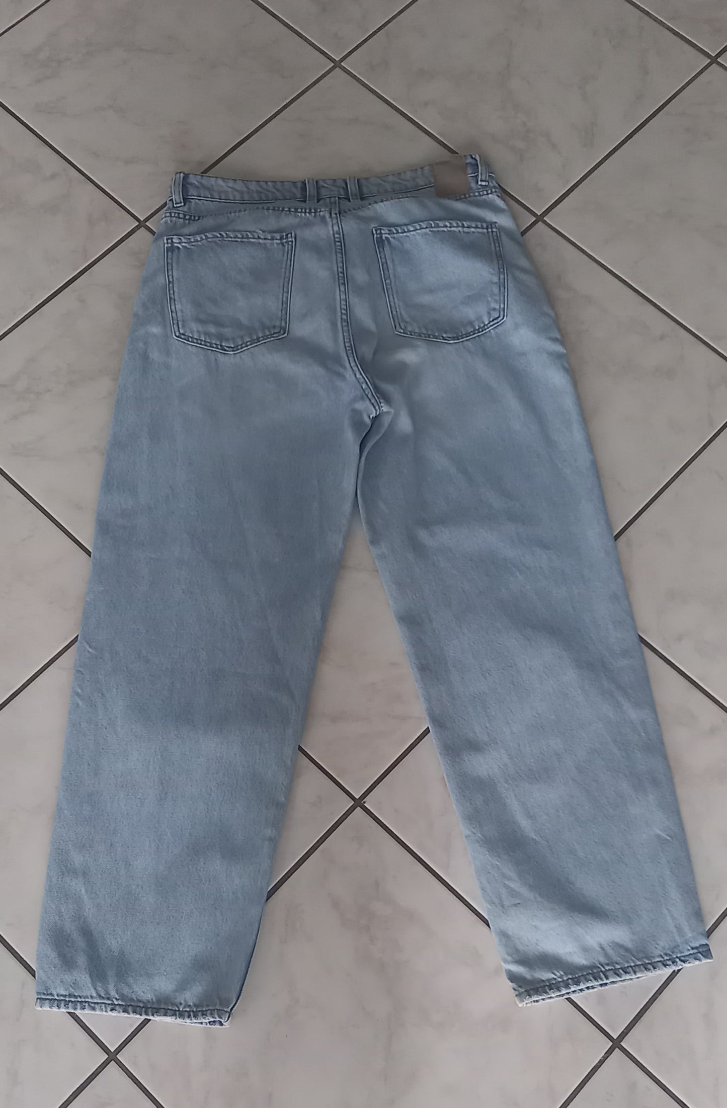 Jeans baggy bleu clair T.38 L.34