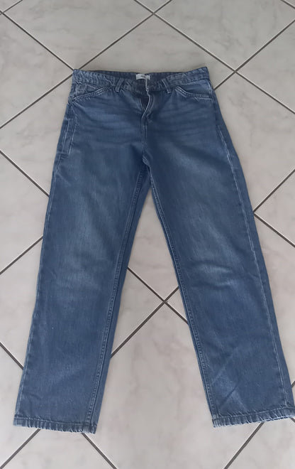 Jeans loose bleu T.38 L.34
