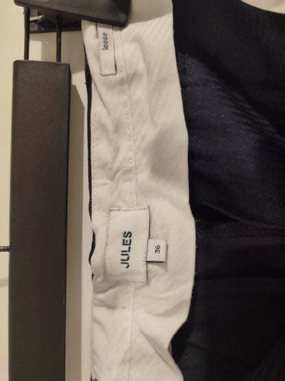 Chino à pinces marine 36 coupe loose