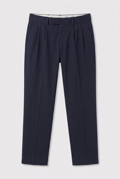Chino à pinces marine 36 coupe loose