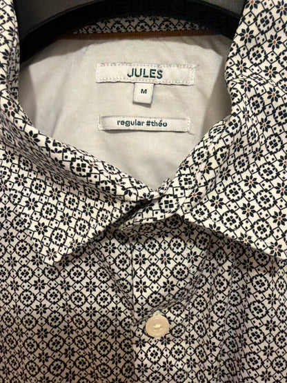 Chemise regular imprimé géométrique coton