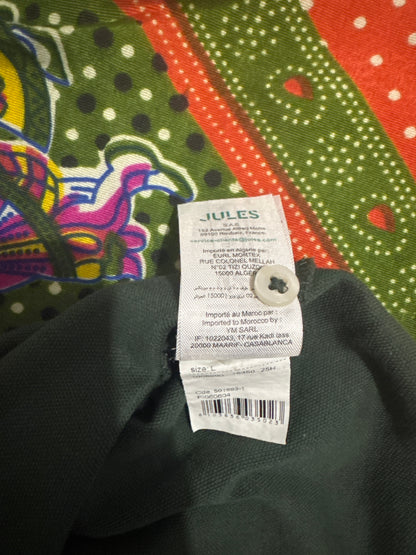 Polo manches longues piqué vert kaki Jules — Taille L