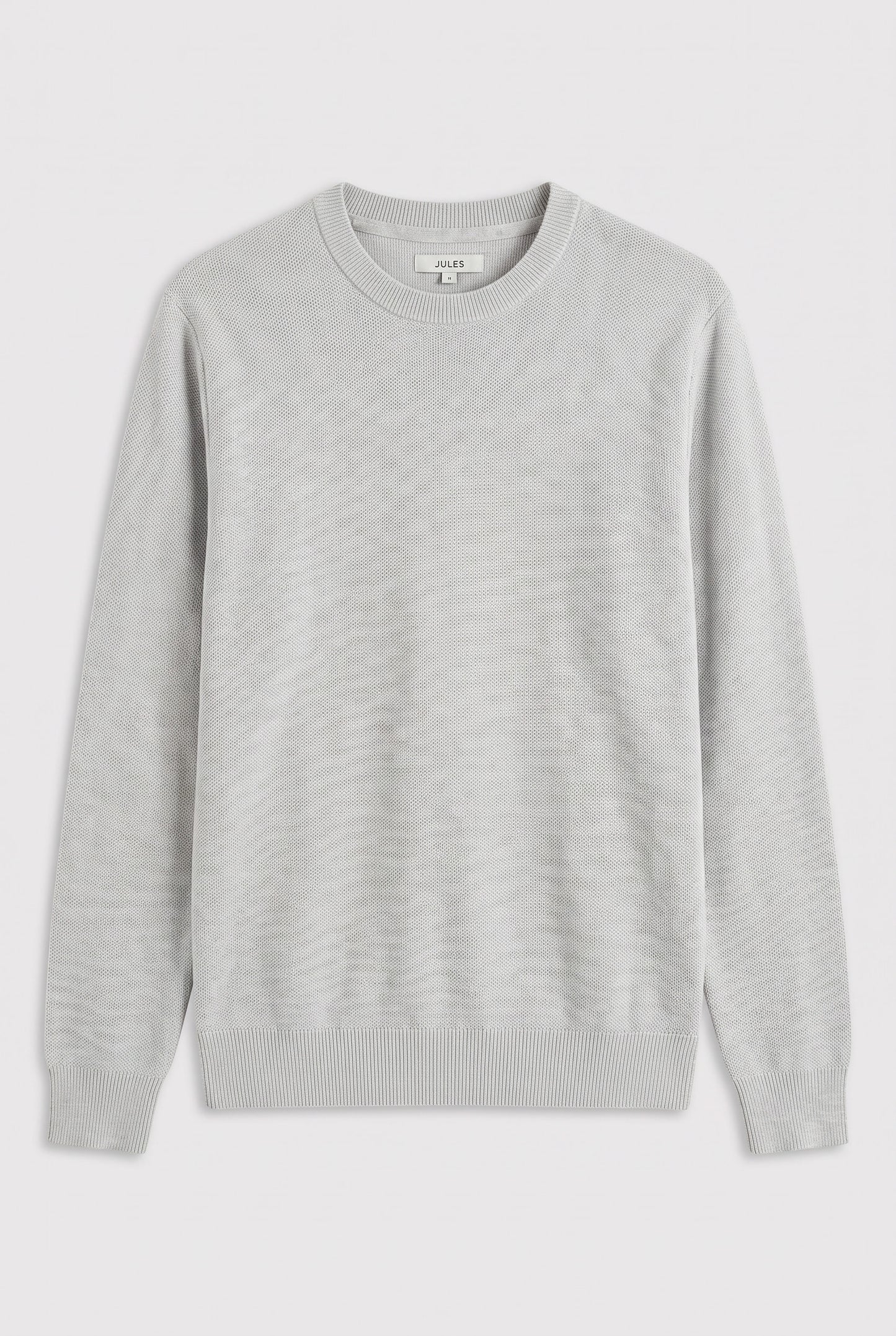 Pull col rond micro alvéole