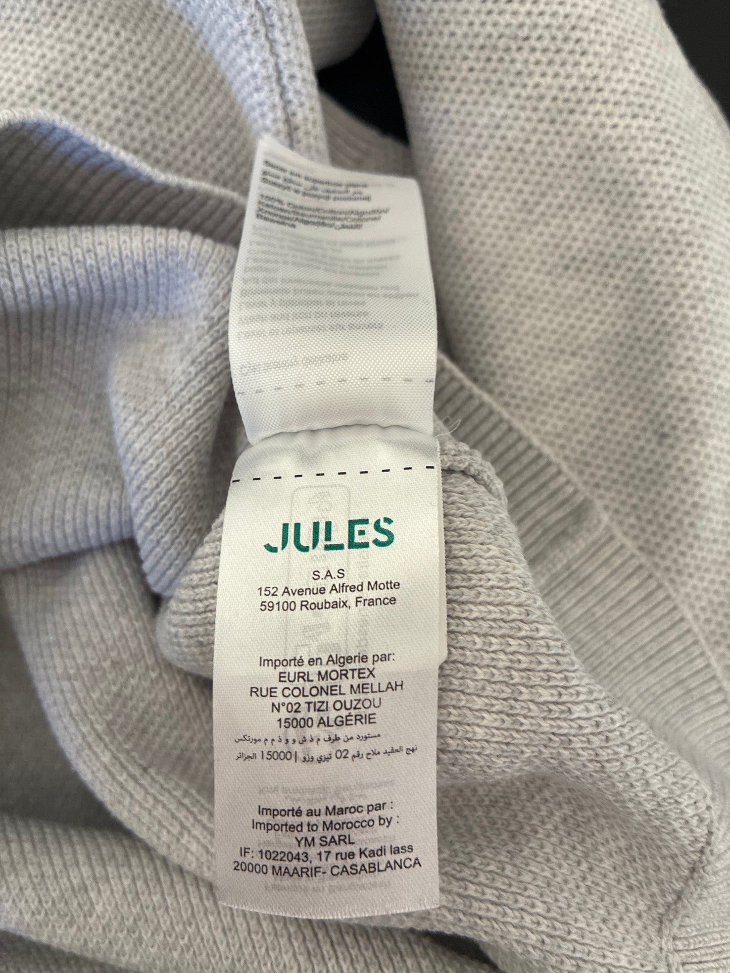 Pull col rond micro alvéole