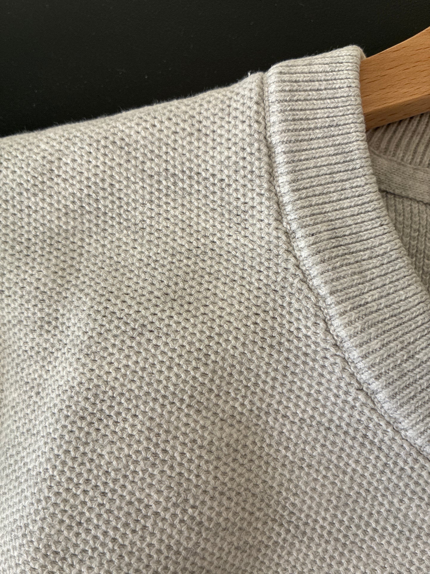 Pull col rond micro alvéole