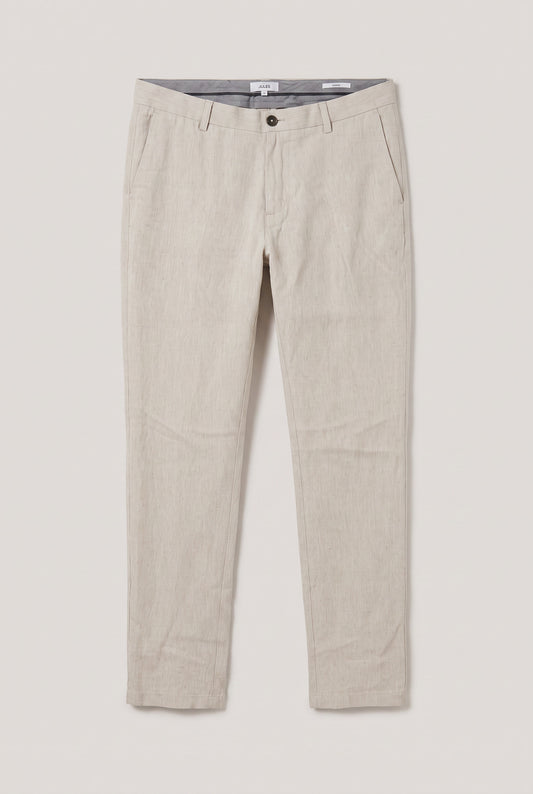 Pantalon slim habillé beige clair/ Taupe