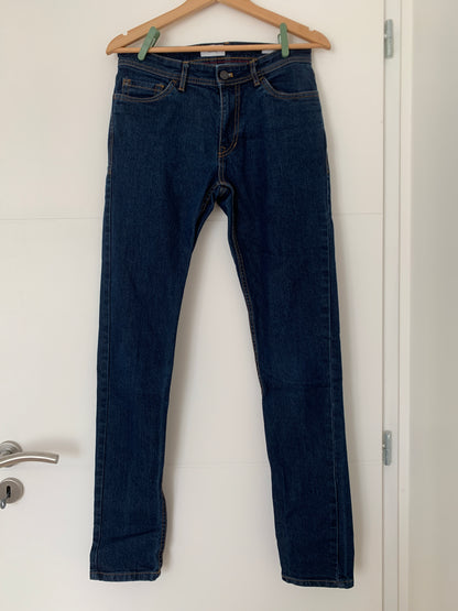 Jean slim en coton et polyester recyclés