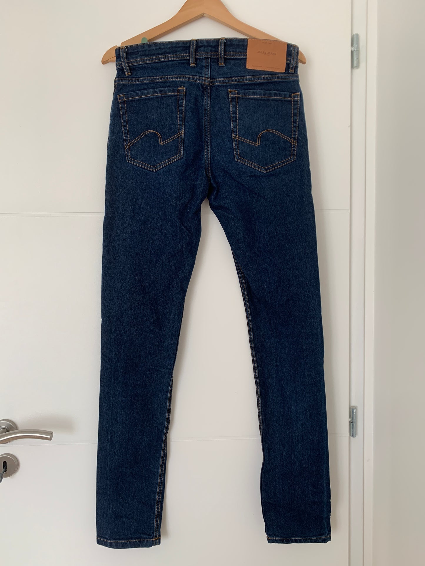Jean slim en coton et polyester recyclés