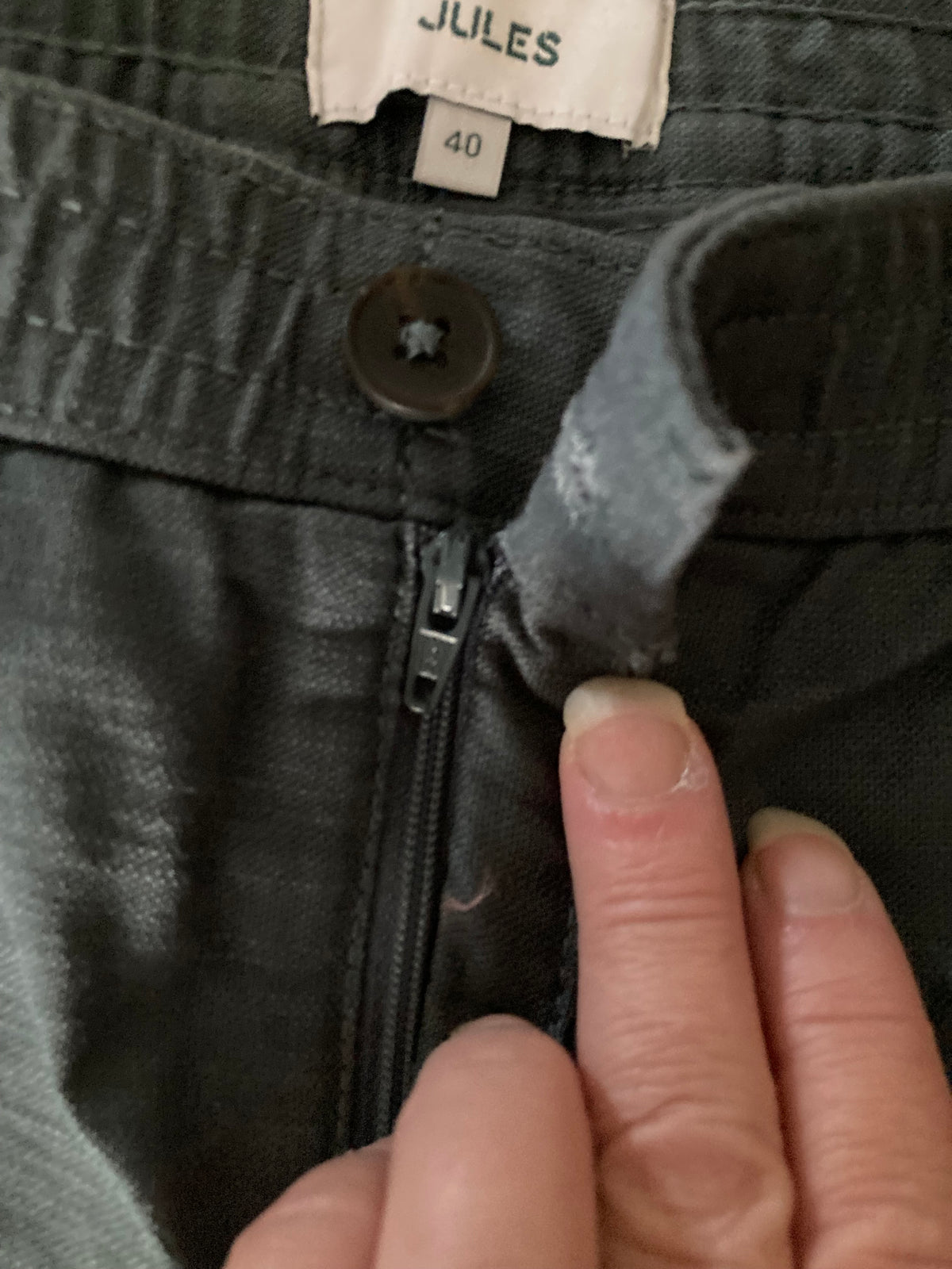Bermuda Chino vert-gris taille 40