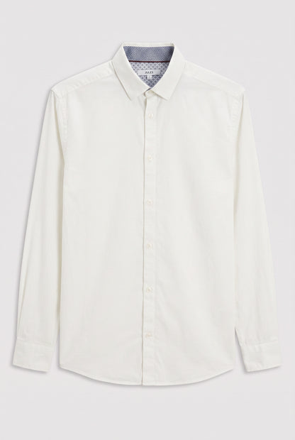 Chemise unie en coton