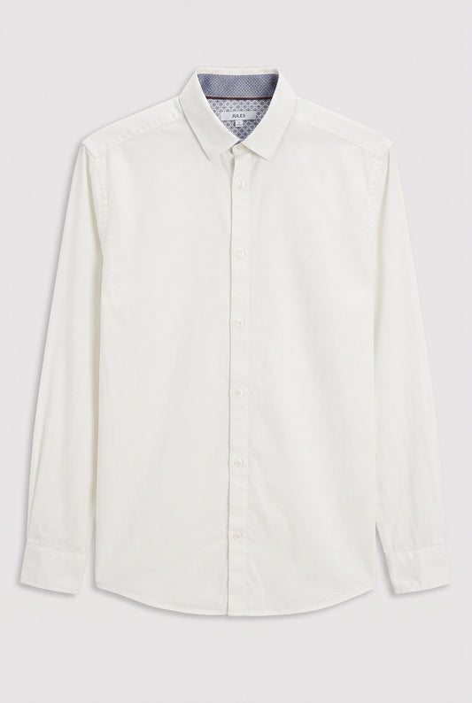 Chemise unie en coton