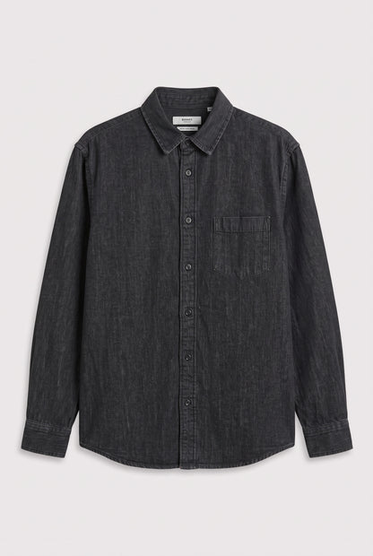Chemise en Jean noire modèle Théo taille L