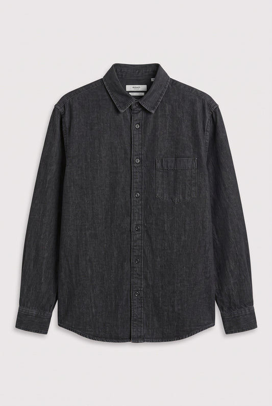 Chemise en Jean noire modèle Théo taille L