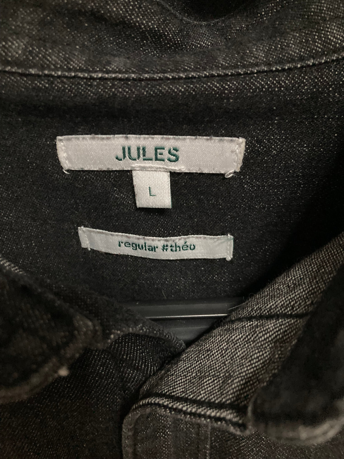 Chemise en Jean noire modèle Théo taille L