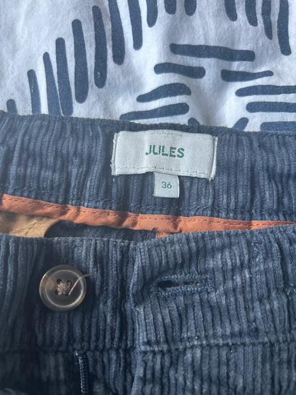 Pantalon cargo en velours coton recyclé