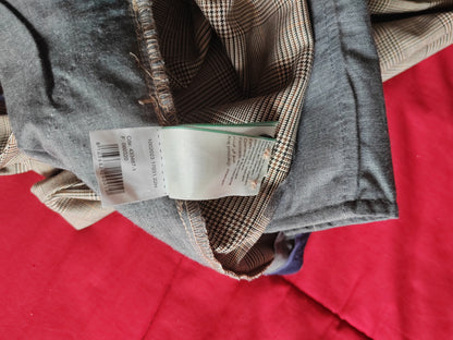 Pantalon slim chino à carreaux prince de Galles