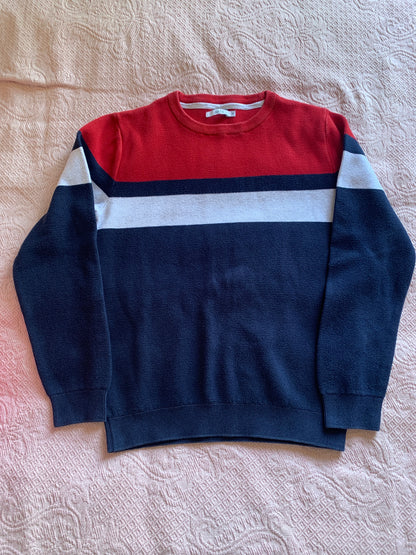 Pull col rond colorblock