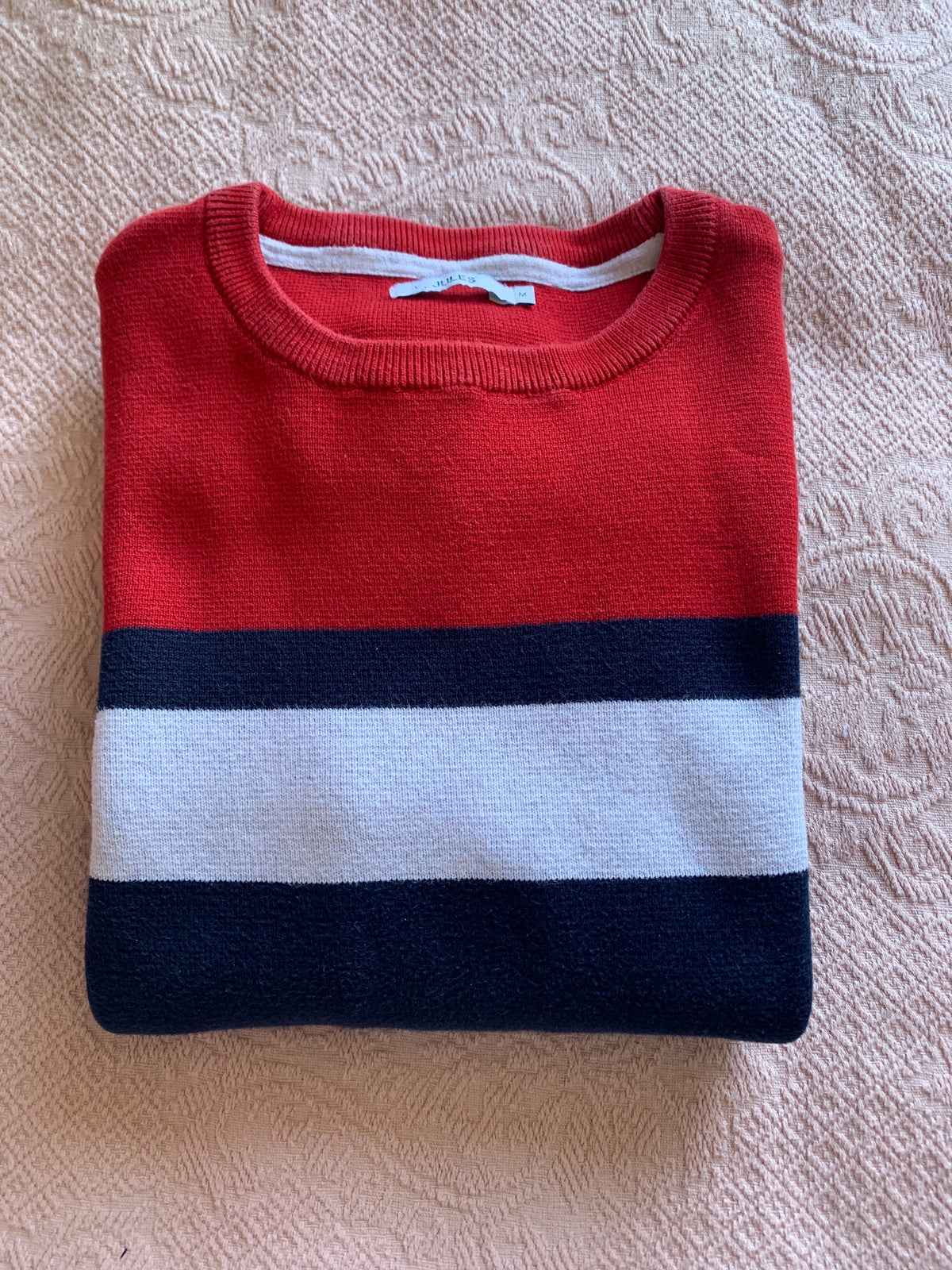 Pull col rond colorblock
