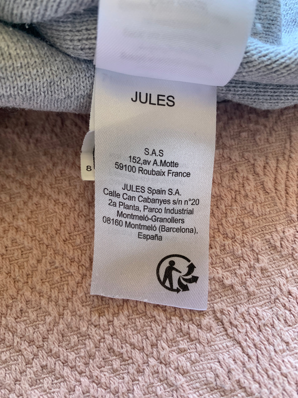Pull col rond colorblock finition bord c