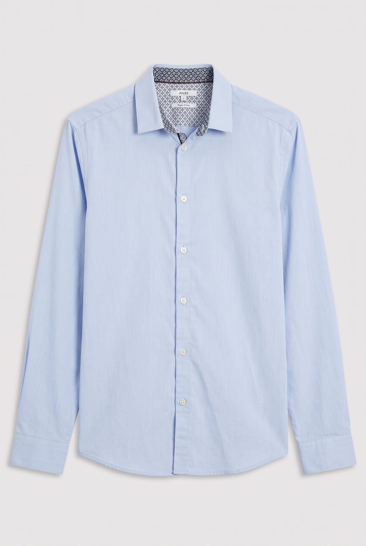 Chemise longue bleu clair