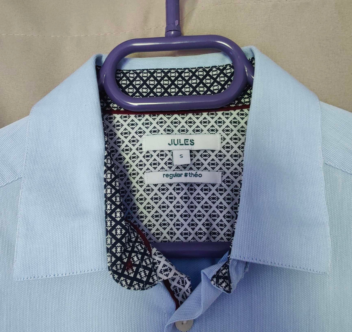 Chemise longue bleu clair